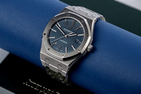 audemars piguet 15400 blue dial|audemars piguet oak.